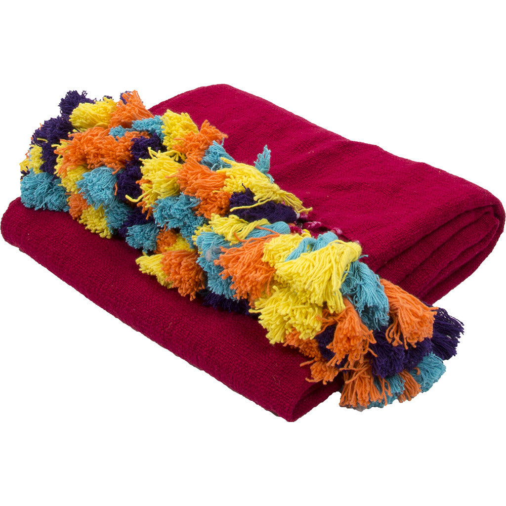 Zaire Crimson/Bird Of Paradise Throw