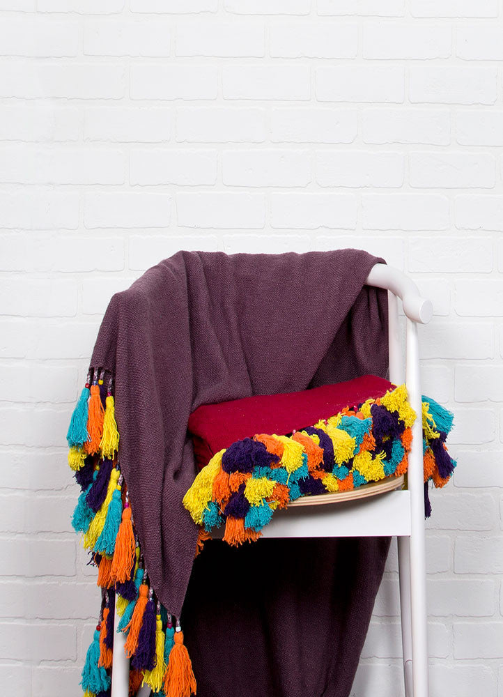 Zaire Crimson/Bird Of Paradise Throw