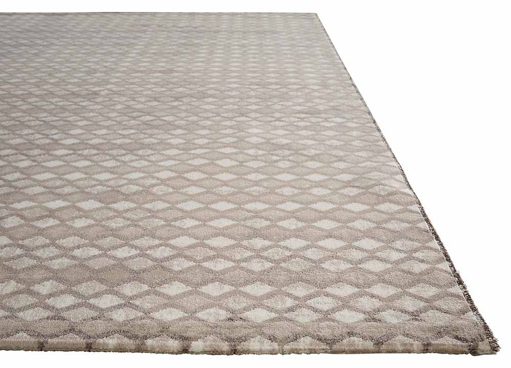 Zane Block Out Brown/White Area Rug