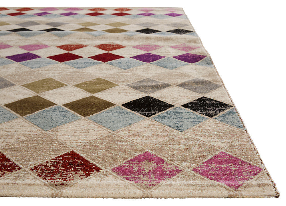 Zane Vaira Neutral/Blue Area Rug
