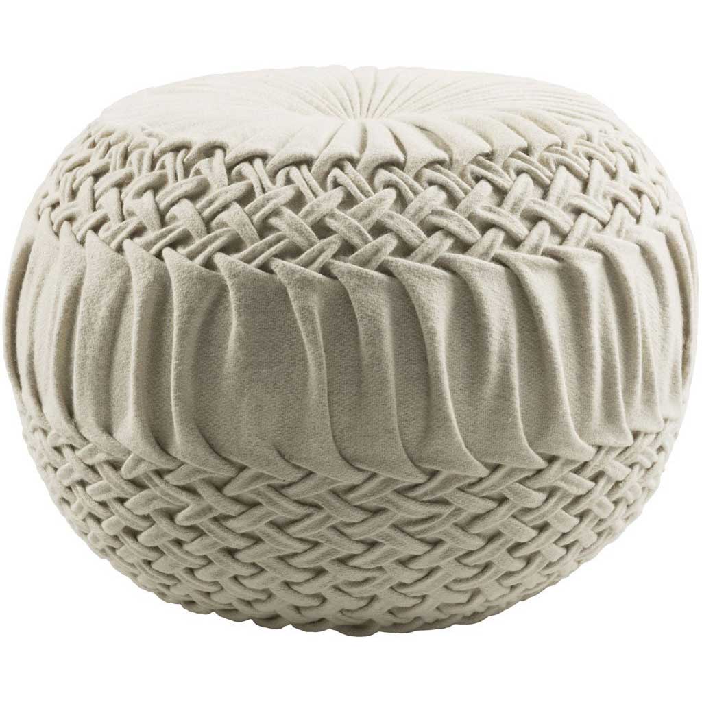 Alana Cube Cream Pouf