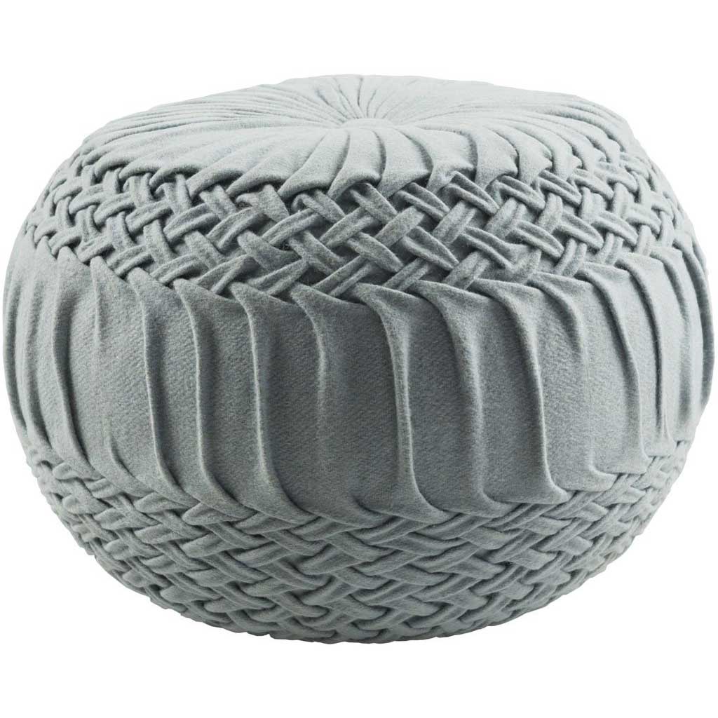 Alana Cube Denim Pouf