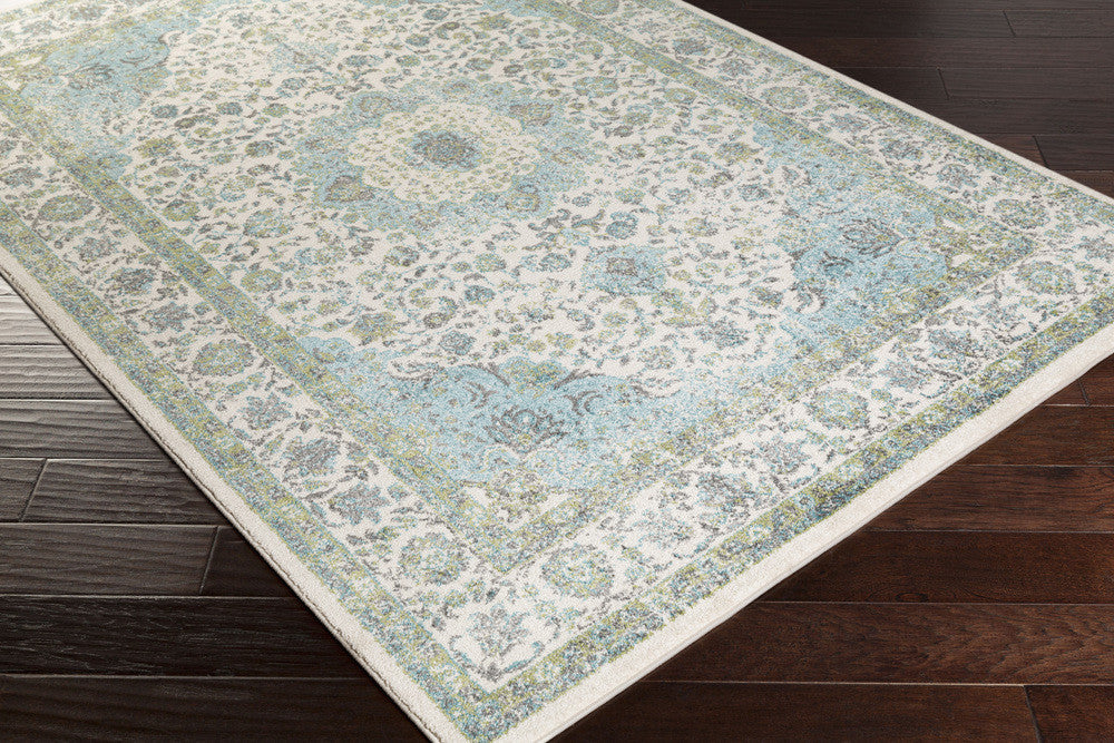 Aberdine Teal/Lime/ Multi Area Rug