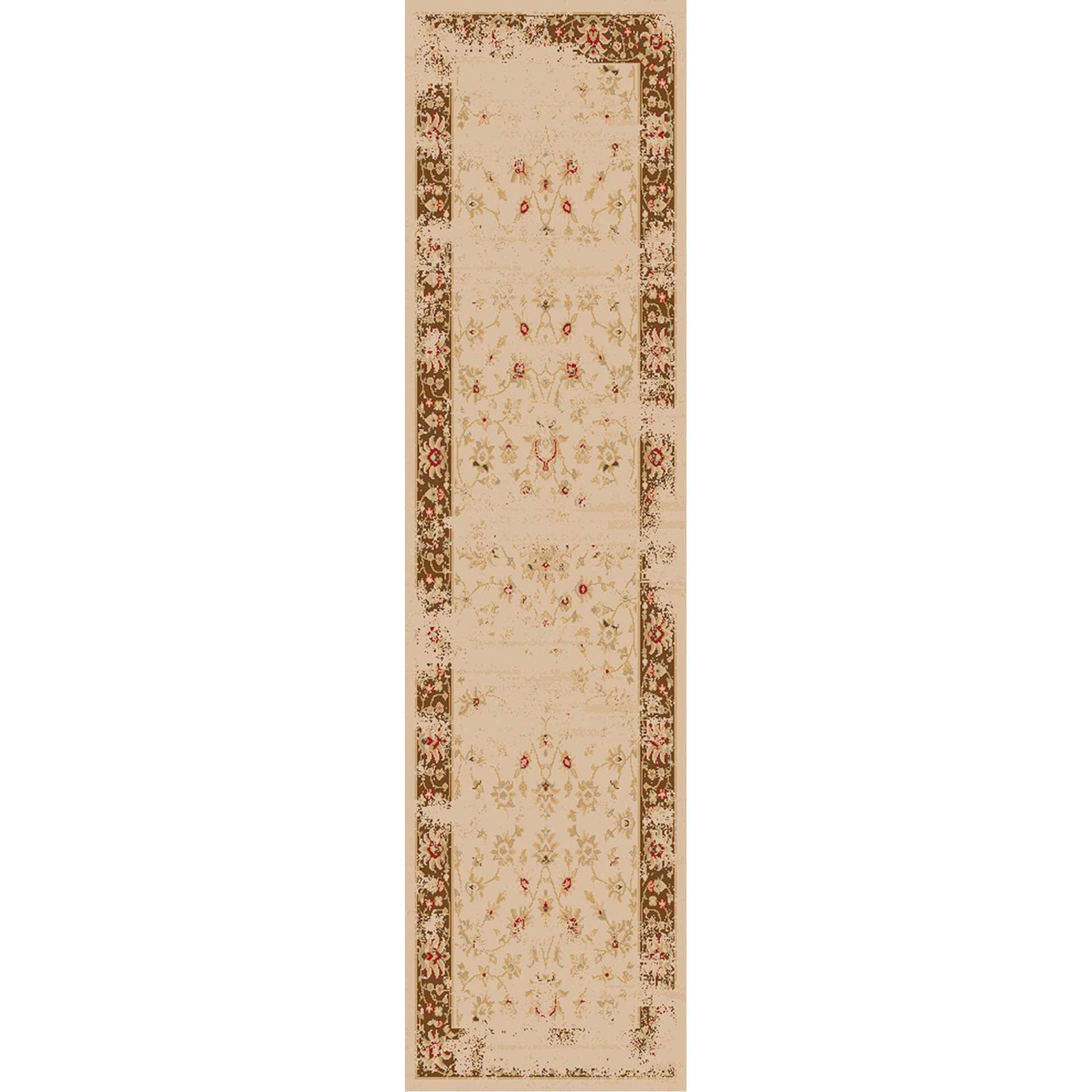 Arabesque Beige/Mocha Runner Rug