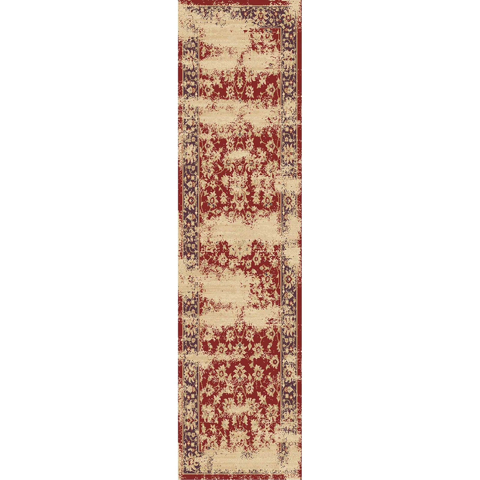Arabesque Burgundy/Black Runner Rug