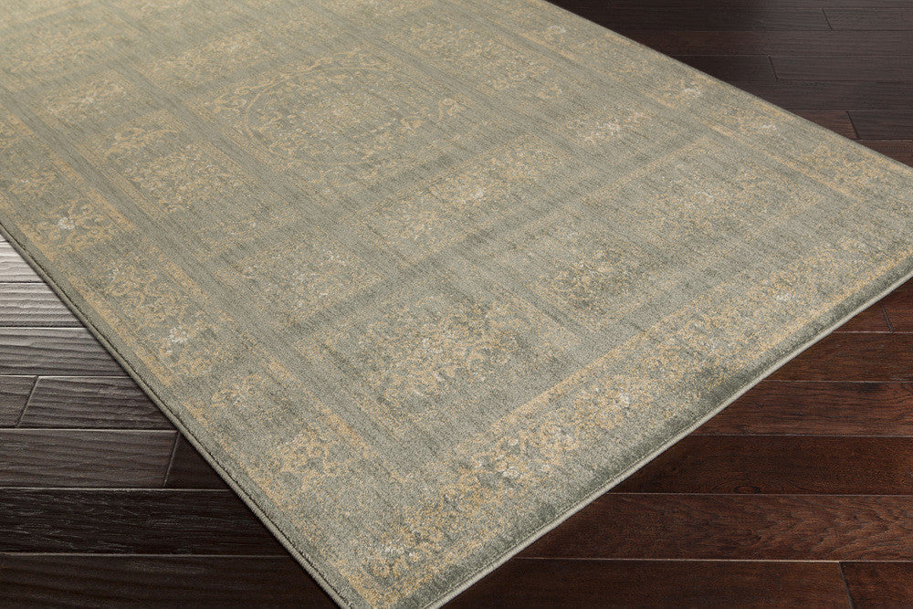 Arabesque Charcoal/Beige/Olive Area Rug