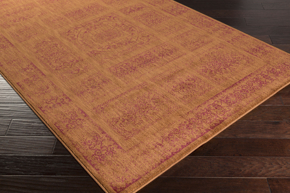 Arabesque Rust/Burgundy Area Rug