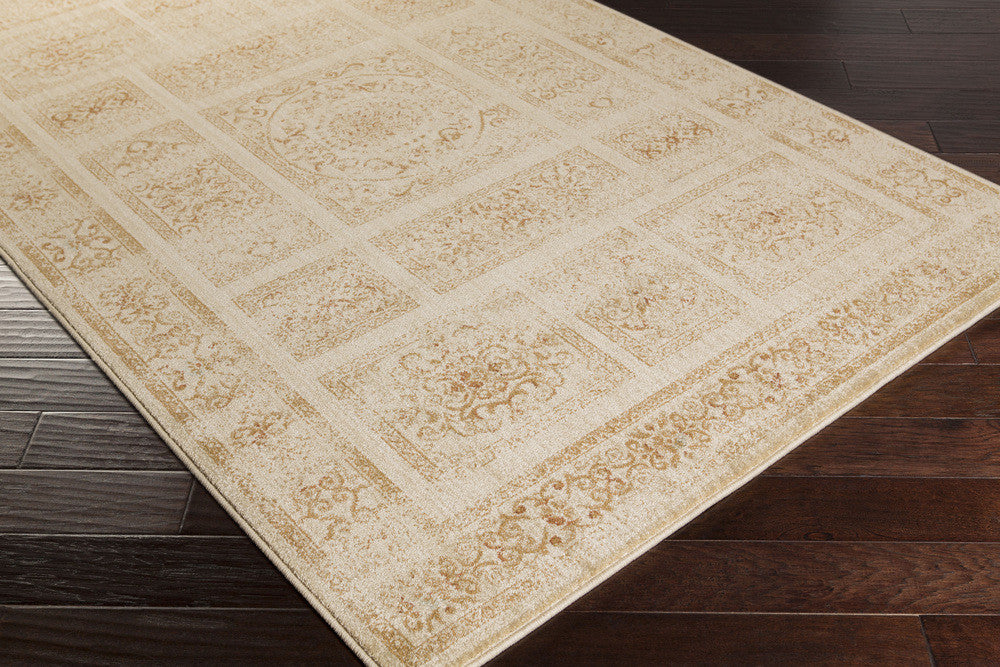 Arabesque Beige/Gold Area Rug