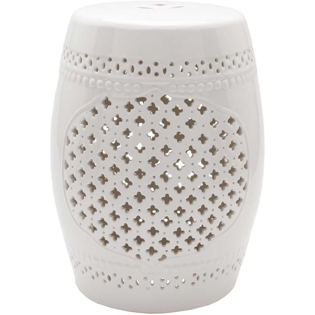 Auburndale White Stool