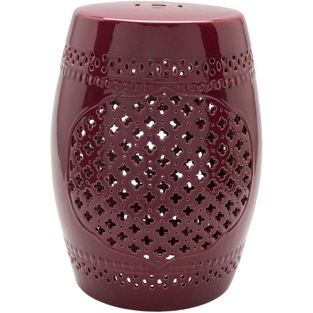 Auburndale Burgundy Stool