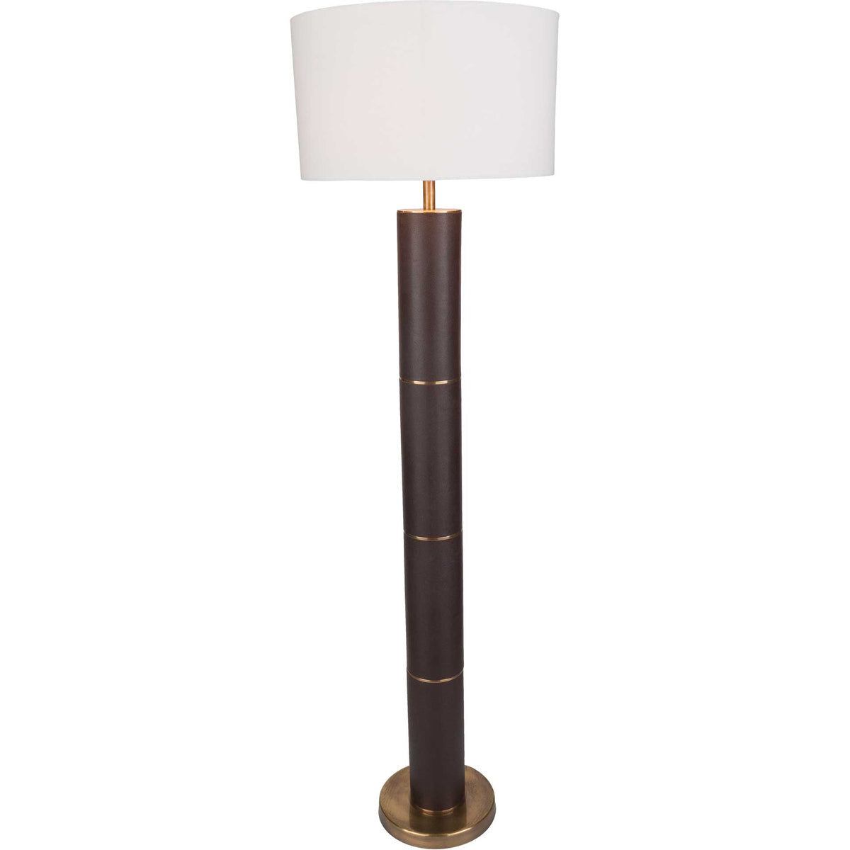 Anakin Floor Lamp Dark Brown/White