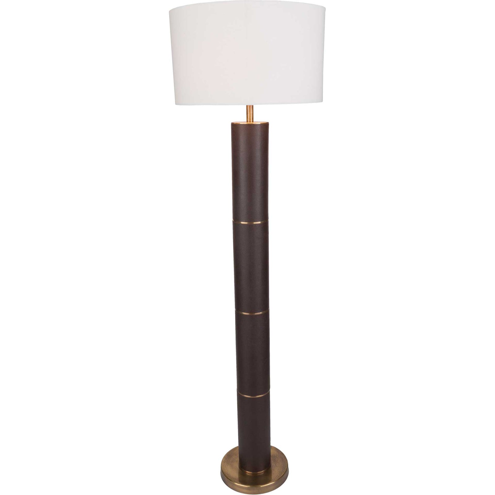 Anakin Floor Lamp Dark Brown/White