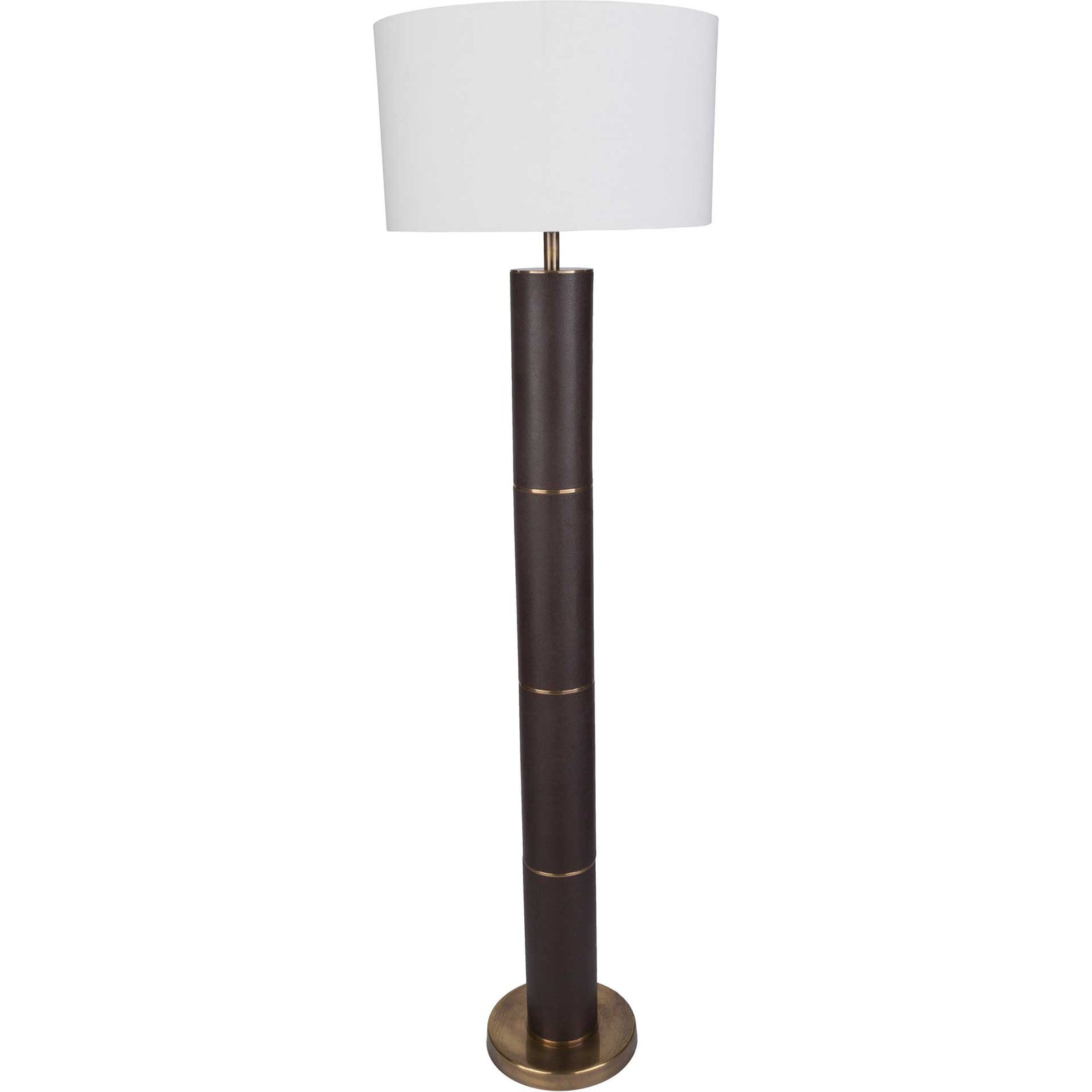 Anakin Floor Lamp Dark Brown/White