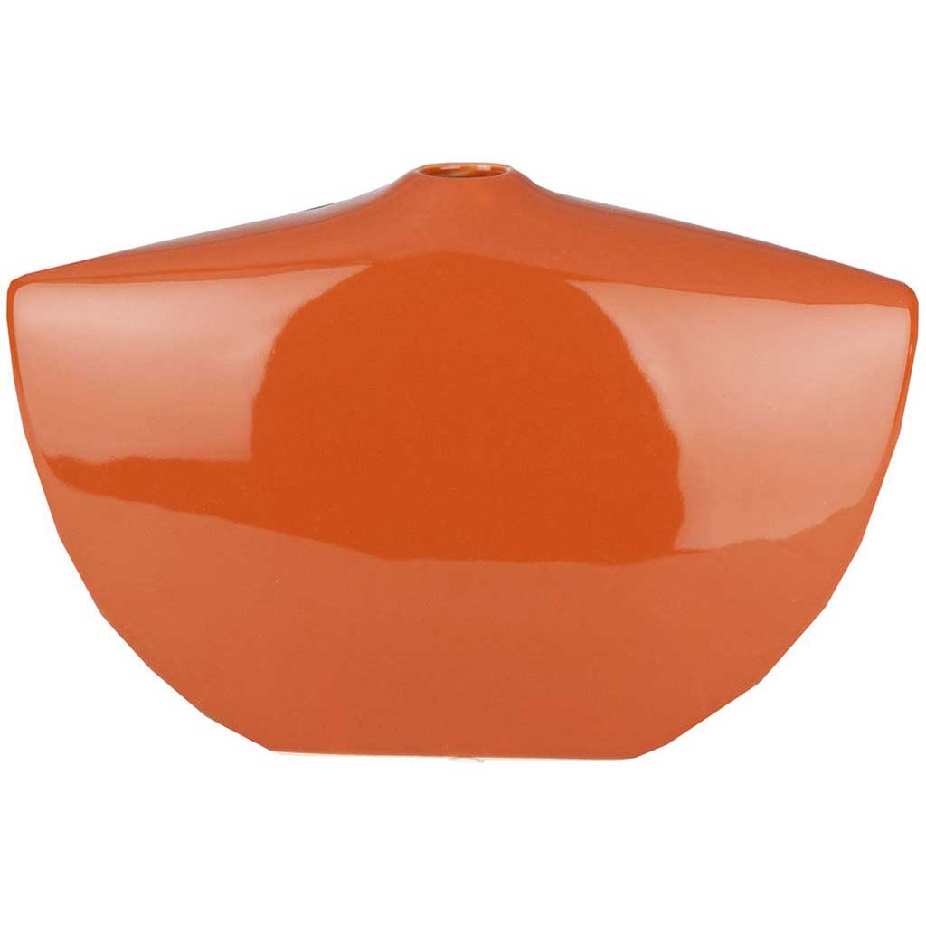 Aegean Ceramic Table Vase Burnt Orange Small