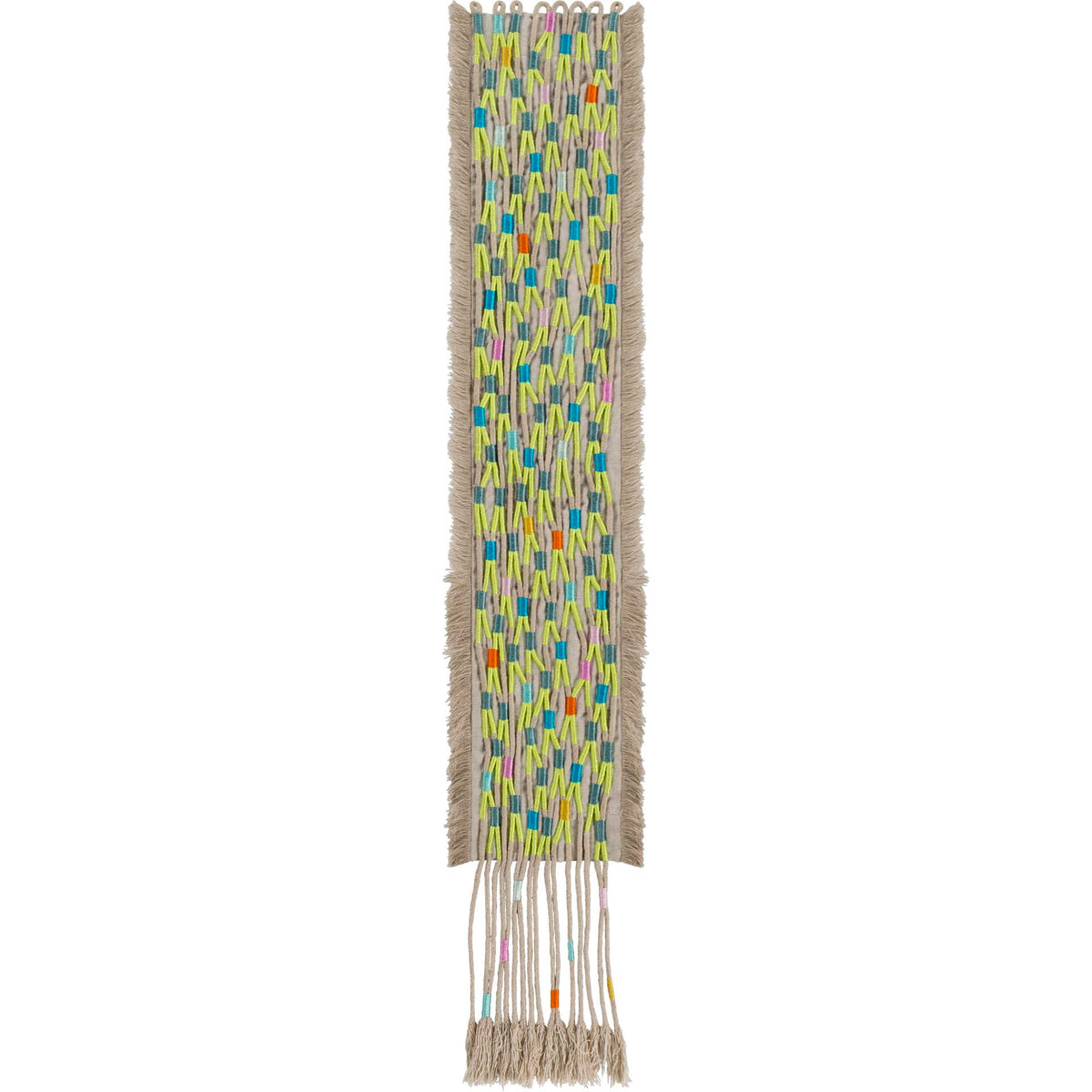 Ashley Wall Hanging Beige/Lime/Teal