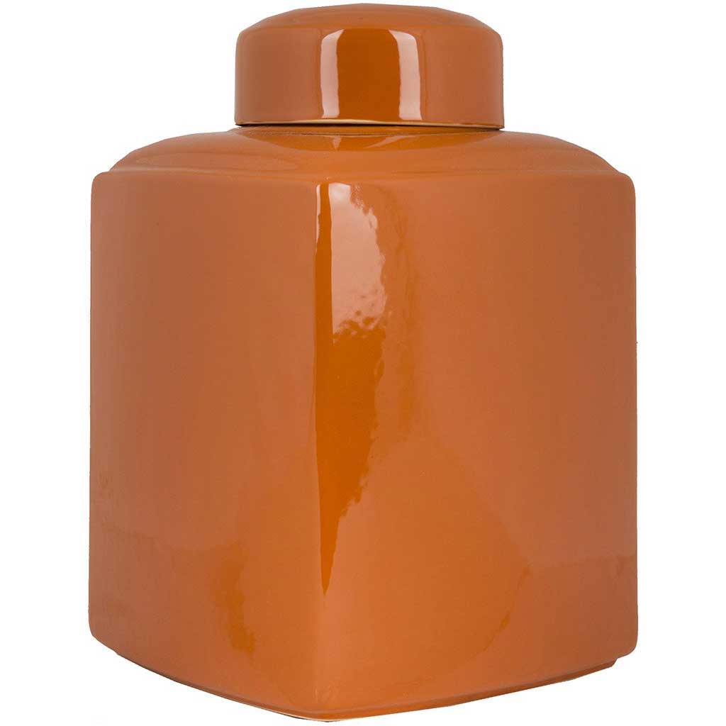 Aegean Ceramic Jar Burnt Orange