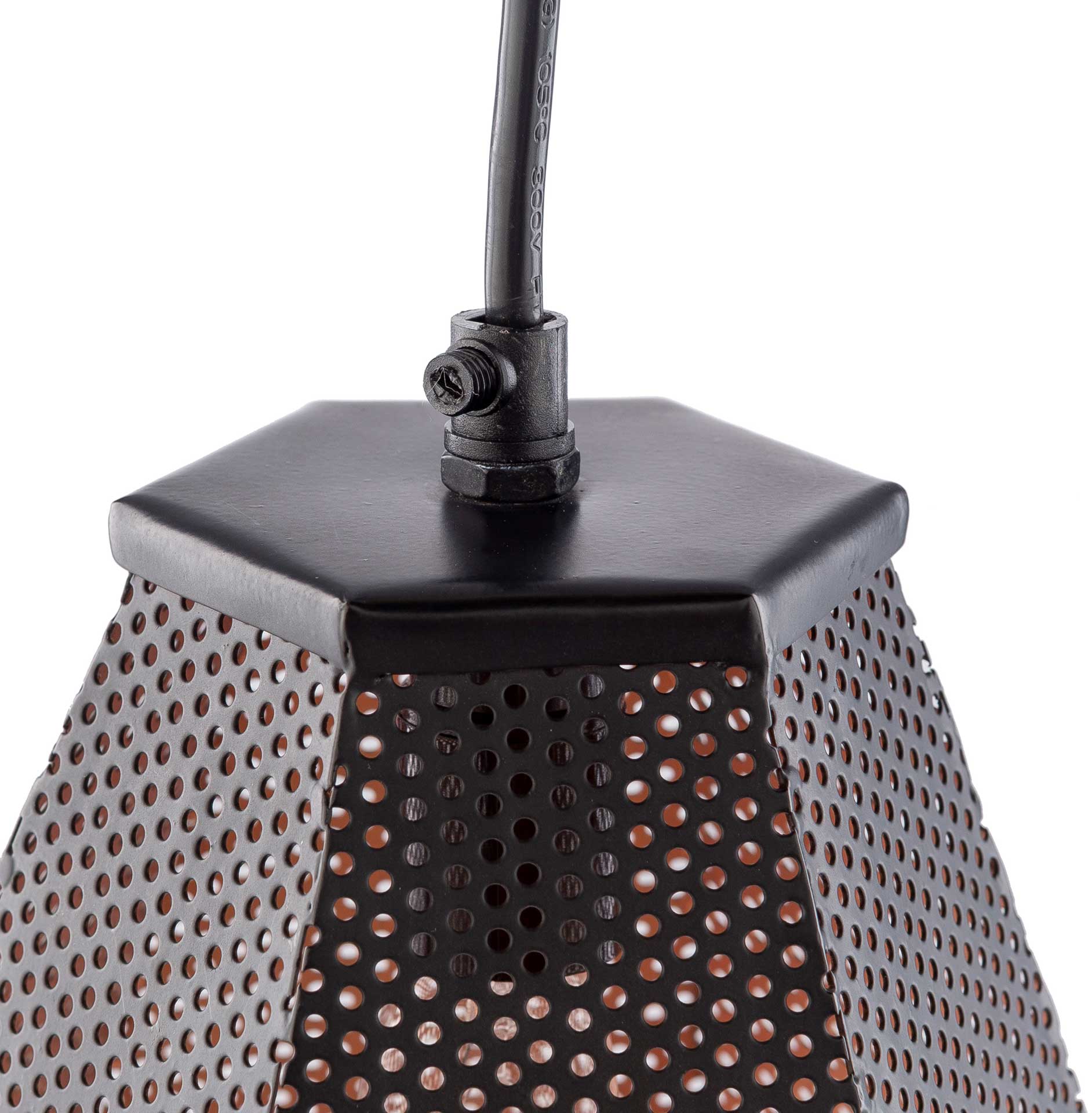 Adele Geometric Ceiling Lamp Black