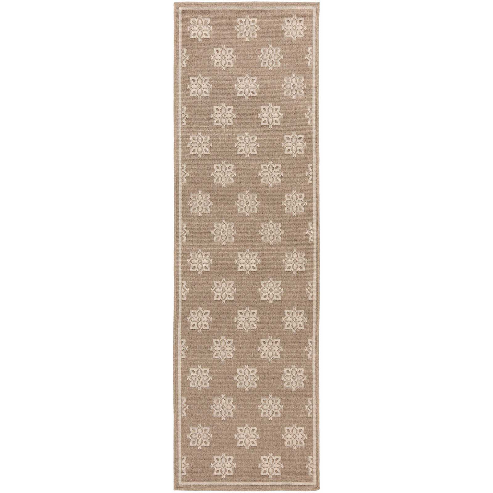 Alfresco Finish Taupe/Beige Runner Rug