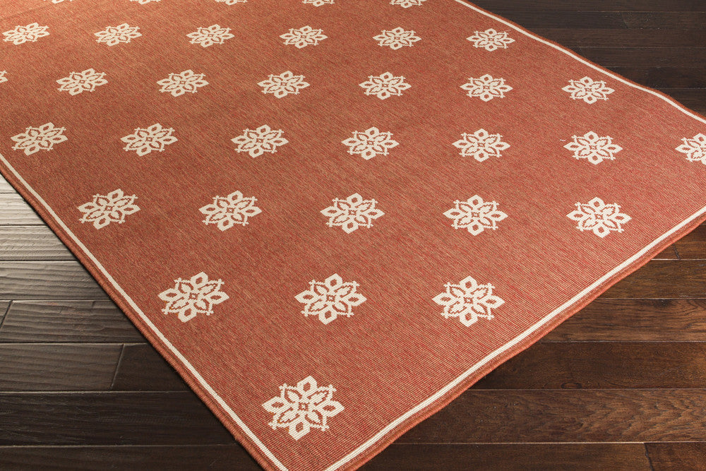 Alfresco Finish Cherry/Beige Area Rug