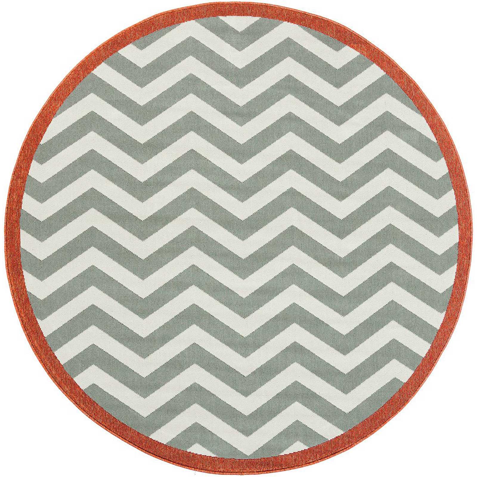 Alfresco Moss/Ivory Round Rug