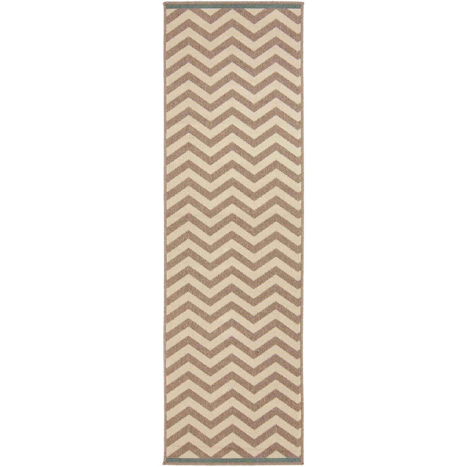 Alfresco Ivory/Taupe Runner Rug