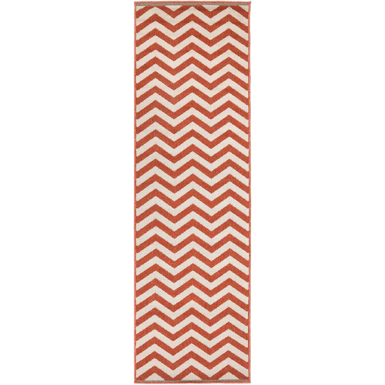 Alfresco Cherry/Ivory Runner Rug