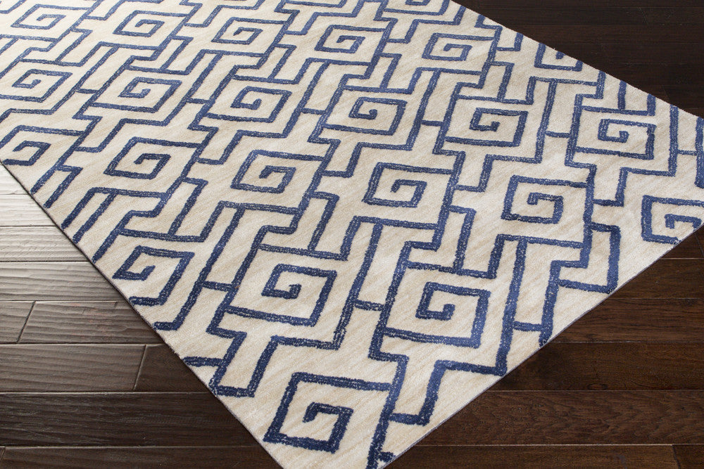 Ameila Light Gray/Navy Area Rug