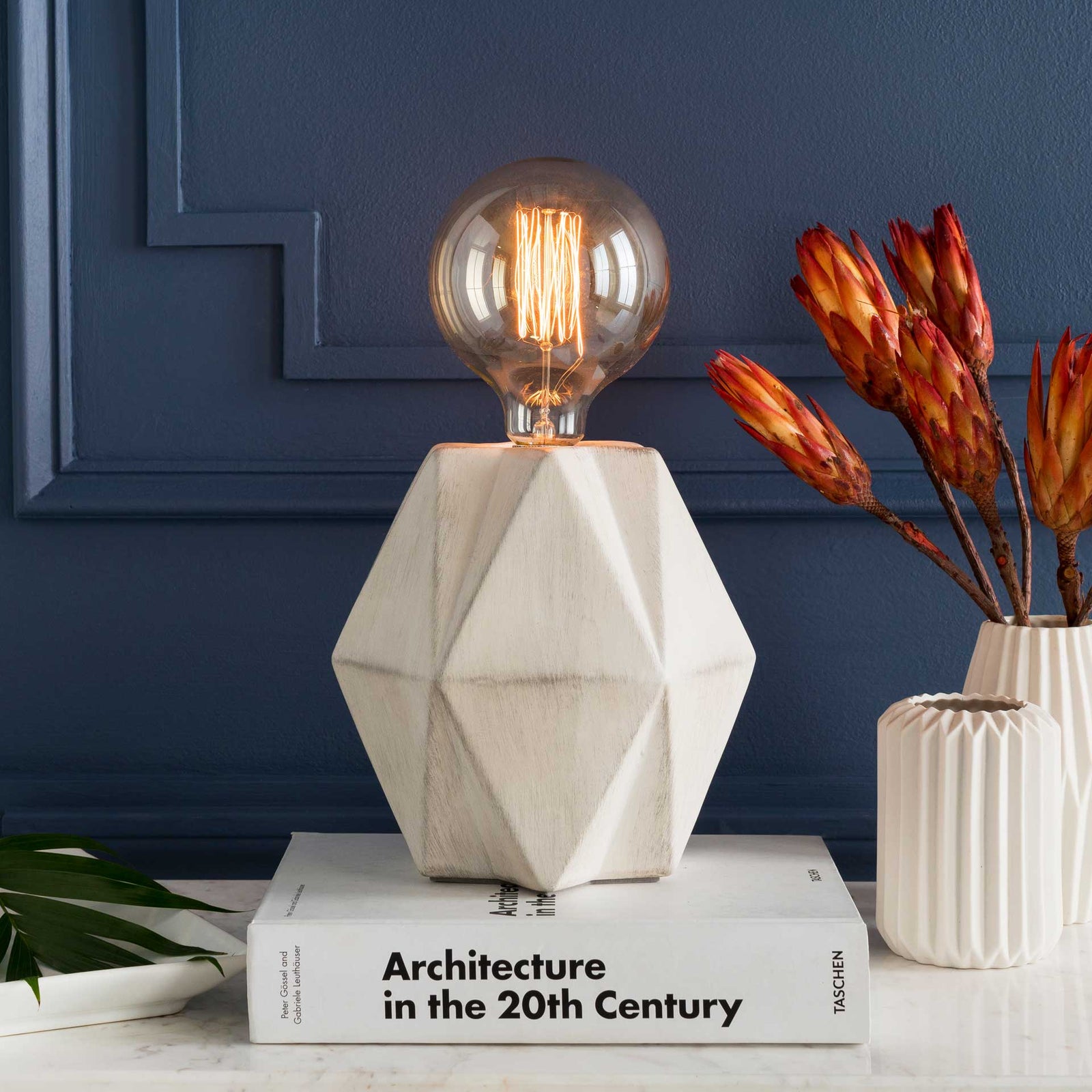 Anaya Table Lamp White