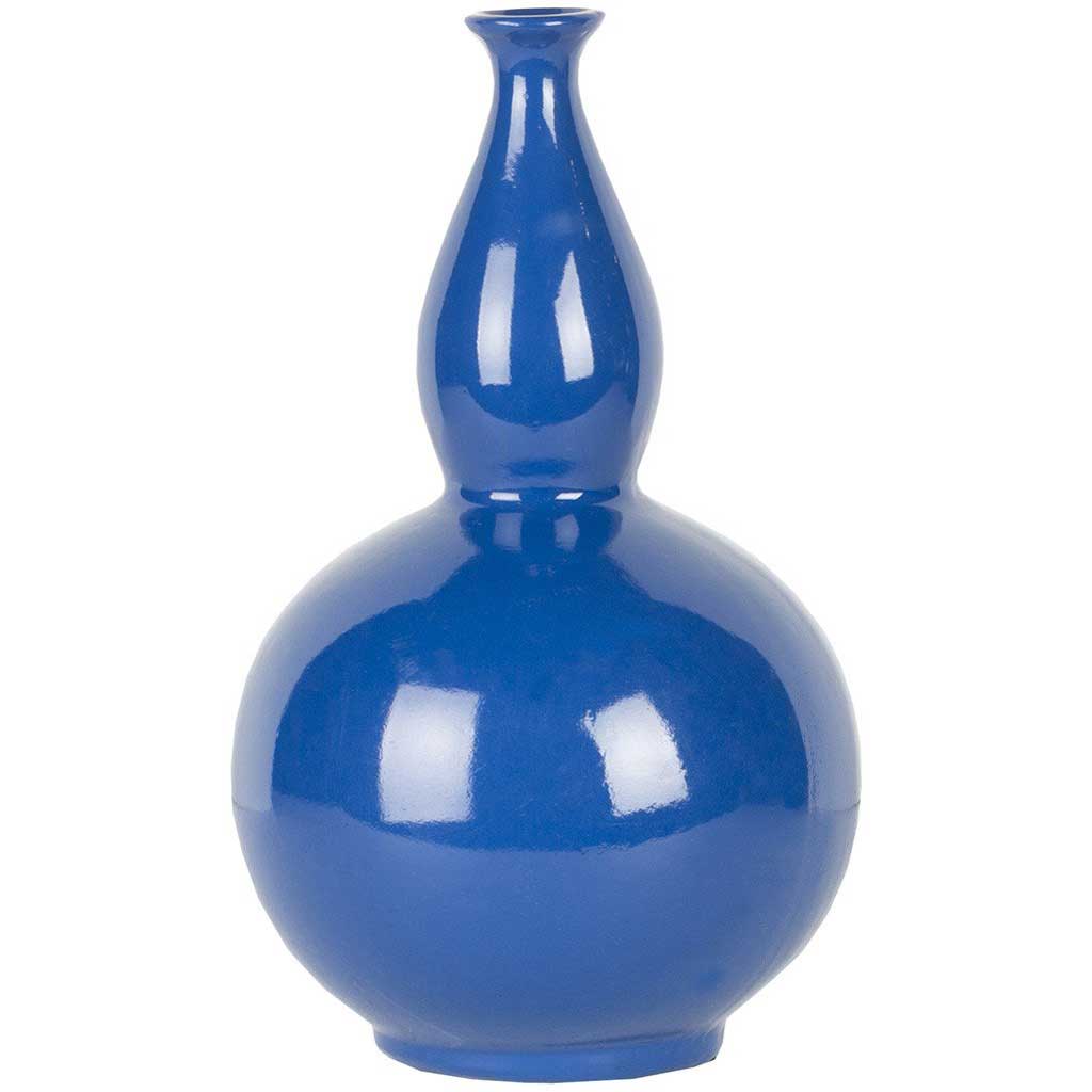 Anteros Ceramic Table Vase Cobalt