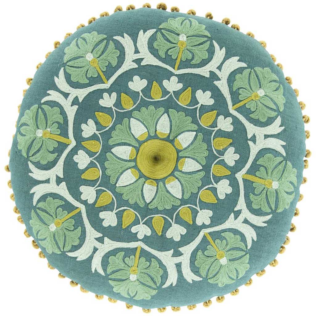 Mesmerizing Moroccan Forest/Emerald Pillow