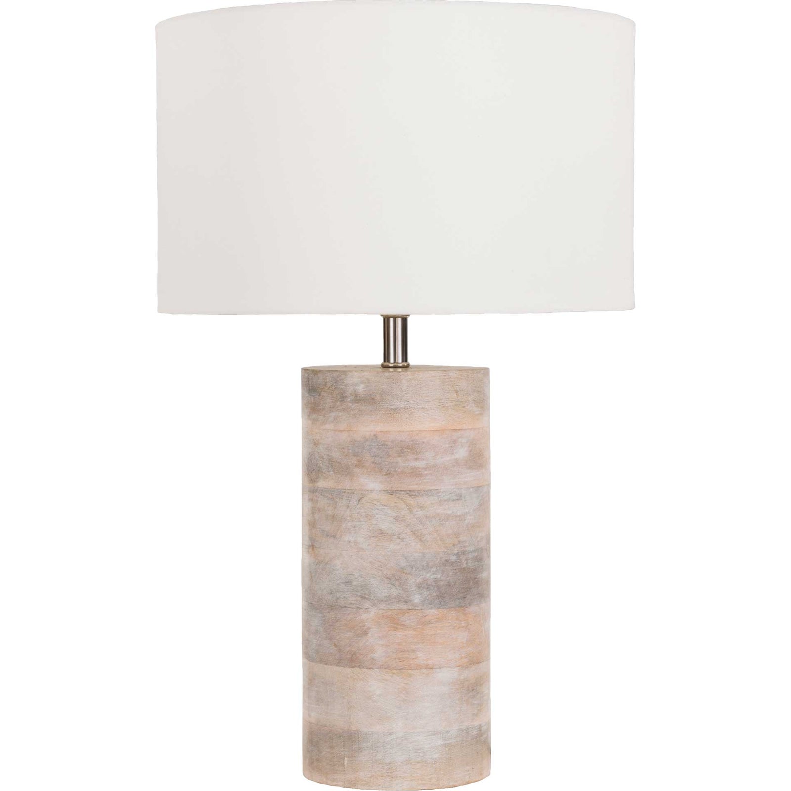 Archer Table Lamp White/Natural