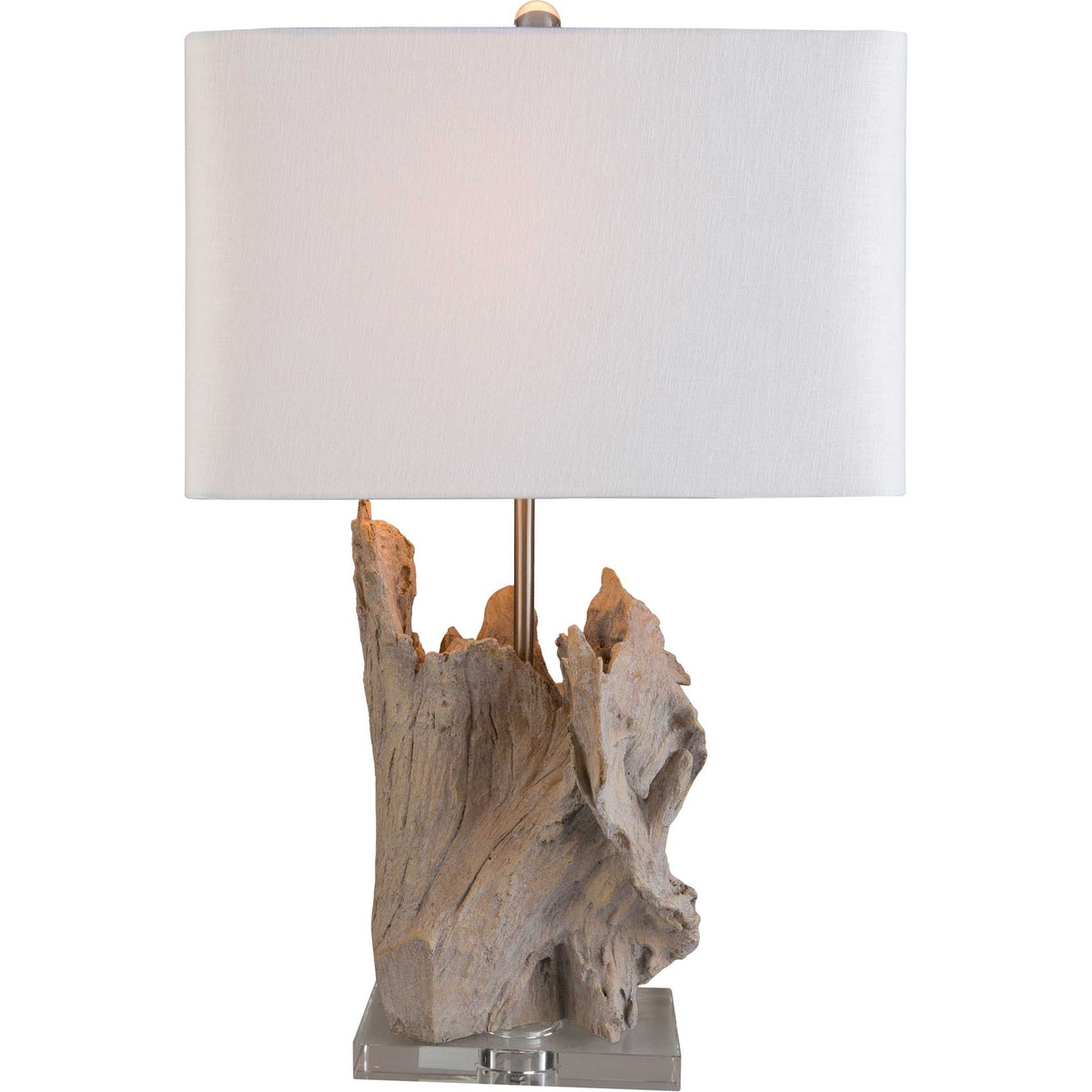 Dalilah Table Lamp White/Natural