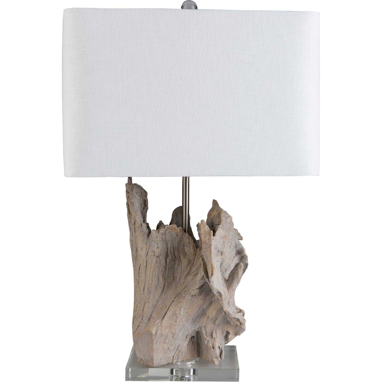 Dalilah Table Lamp White/Natural