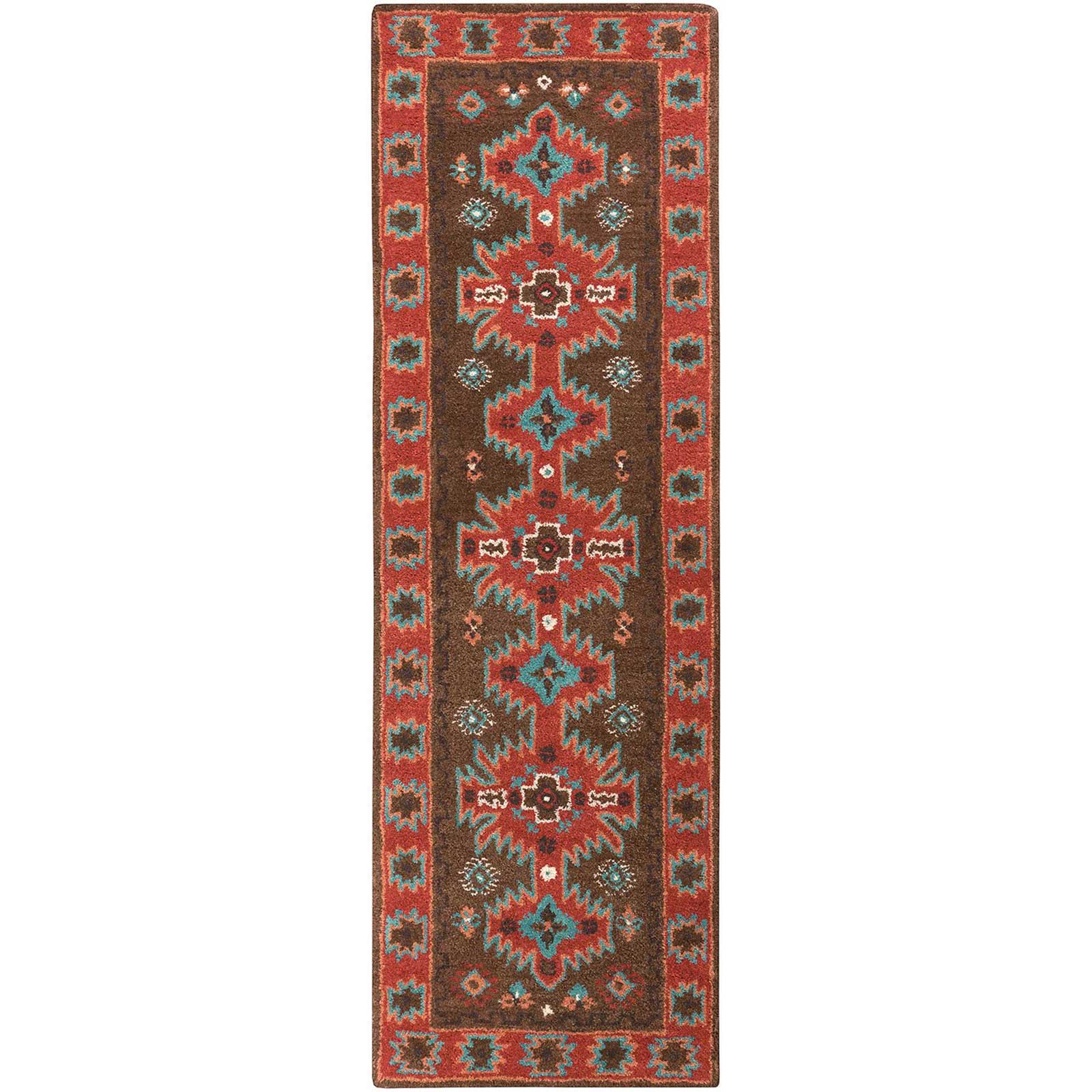Arizona Chocolate/Rust Runner Rug