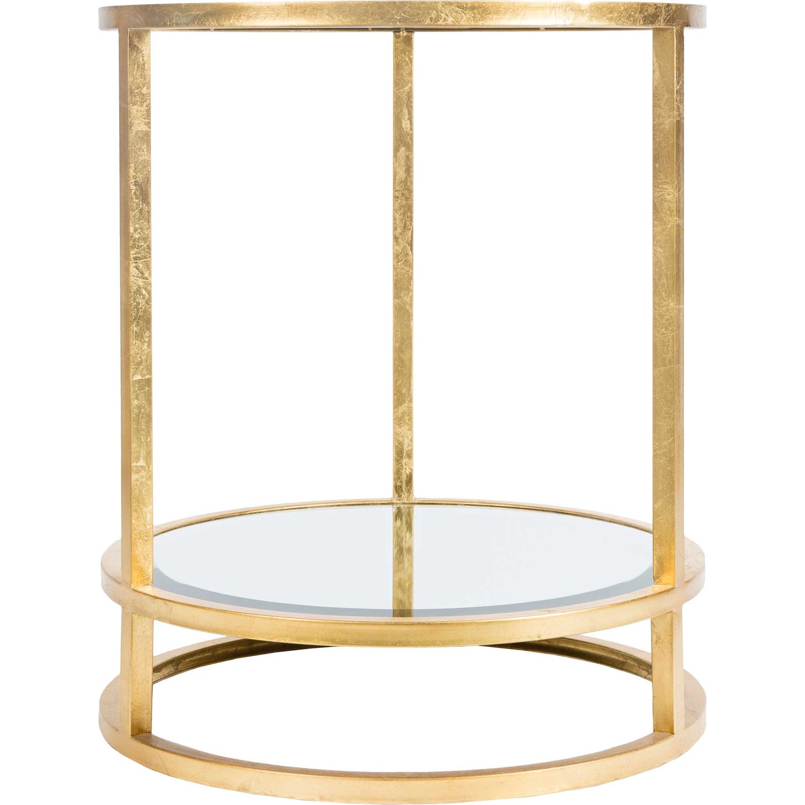 Asher Side Table Gold/Clear