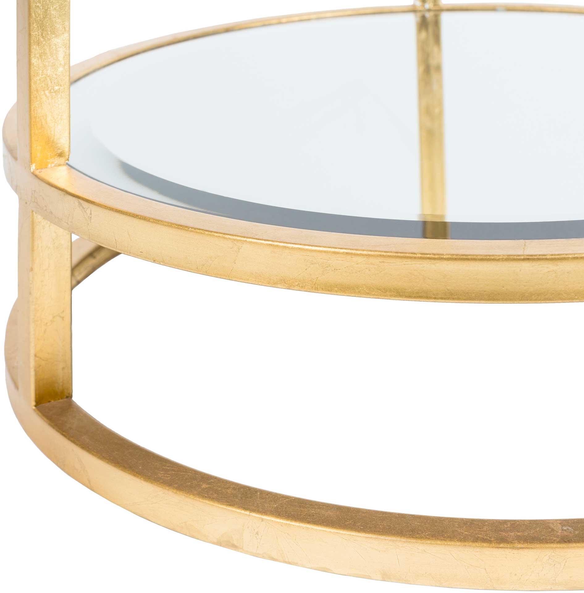 Asher Side Table Gold/Clear
