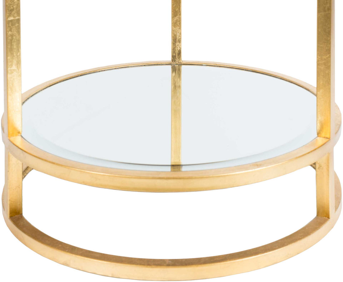 Asher Side Table Gold/Clear