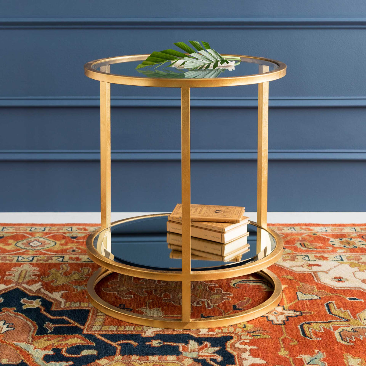 Asher Side Table Gold/Clear