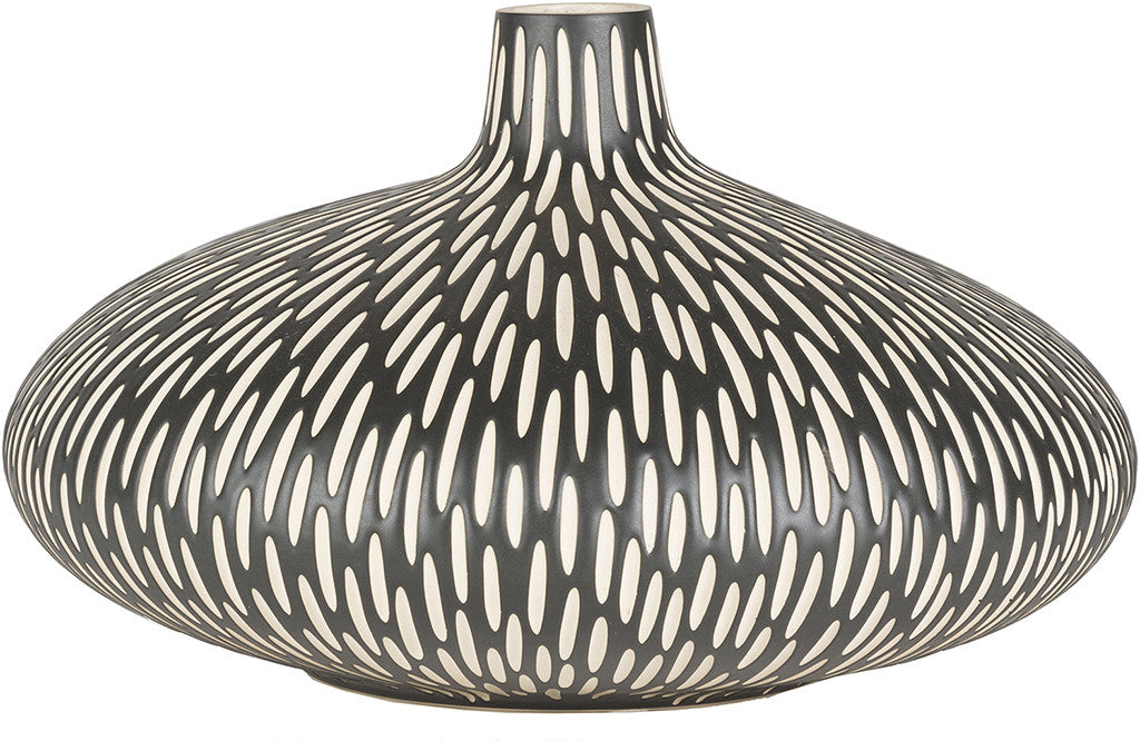 Asante Ceramic Table Vase Black