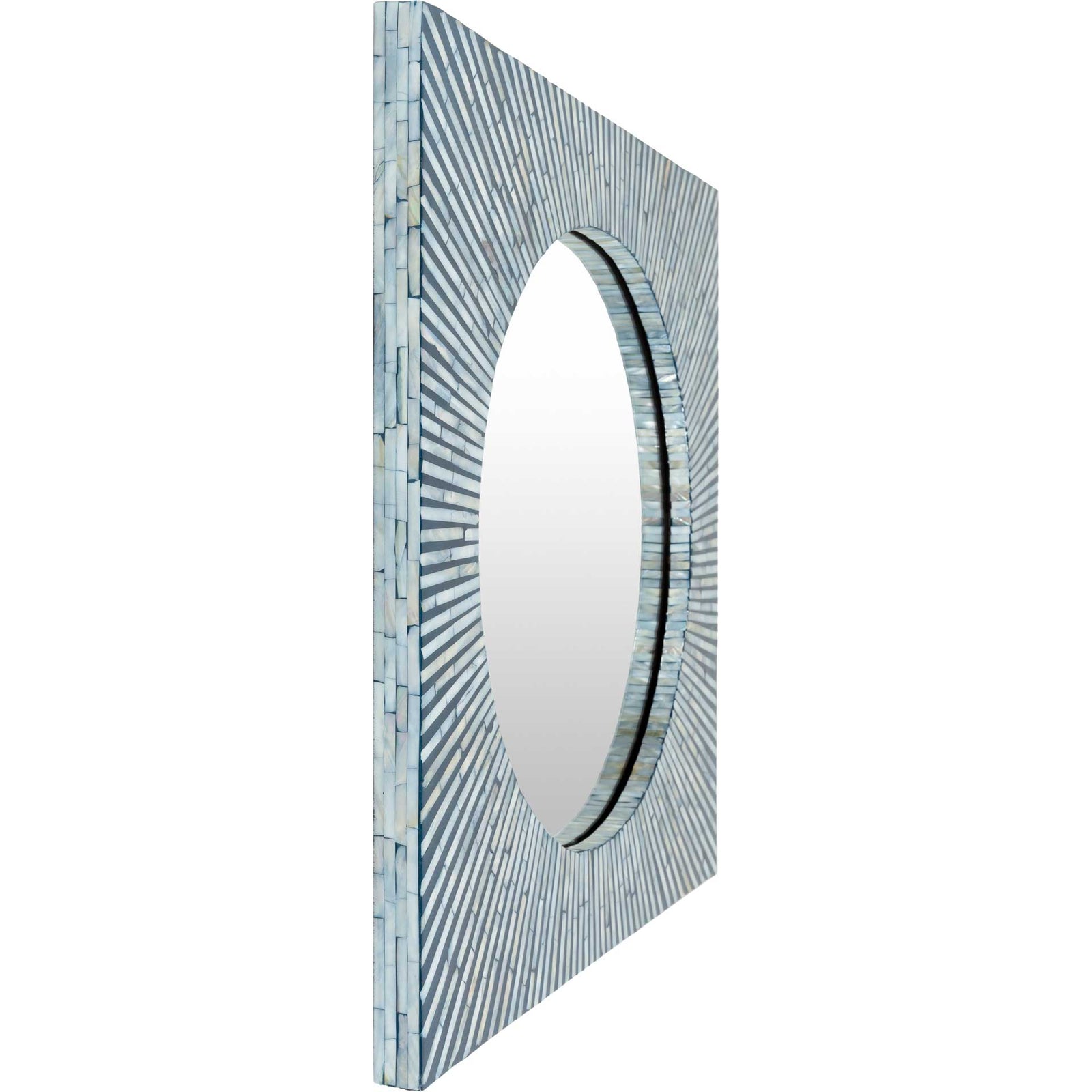 Averi Mirror Blue/Ivory