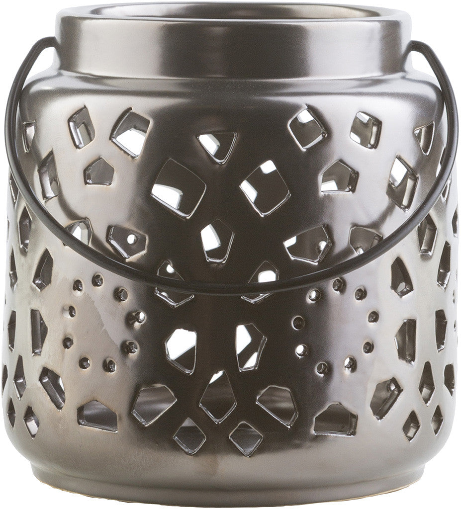 Avery Ceramic Lantern Black