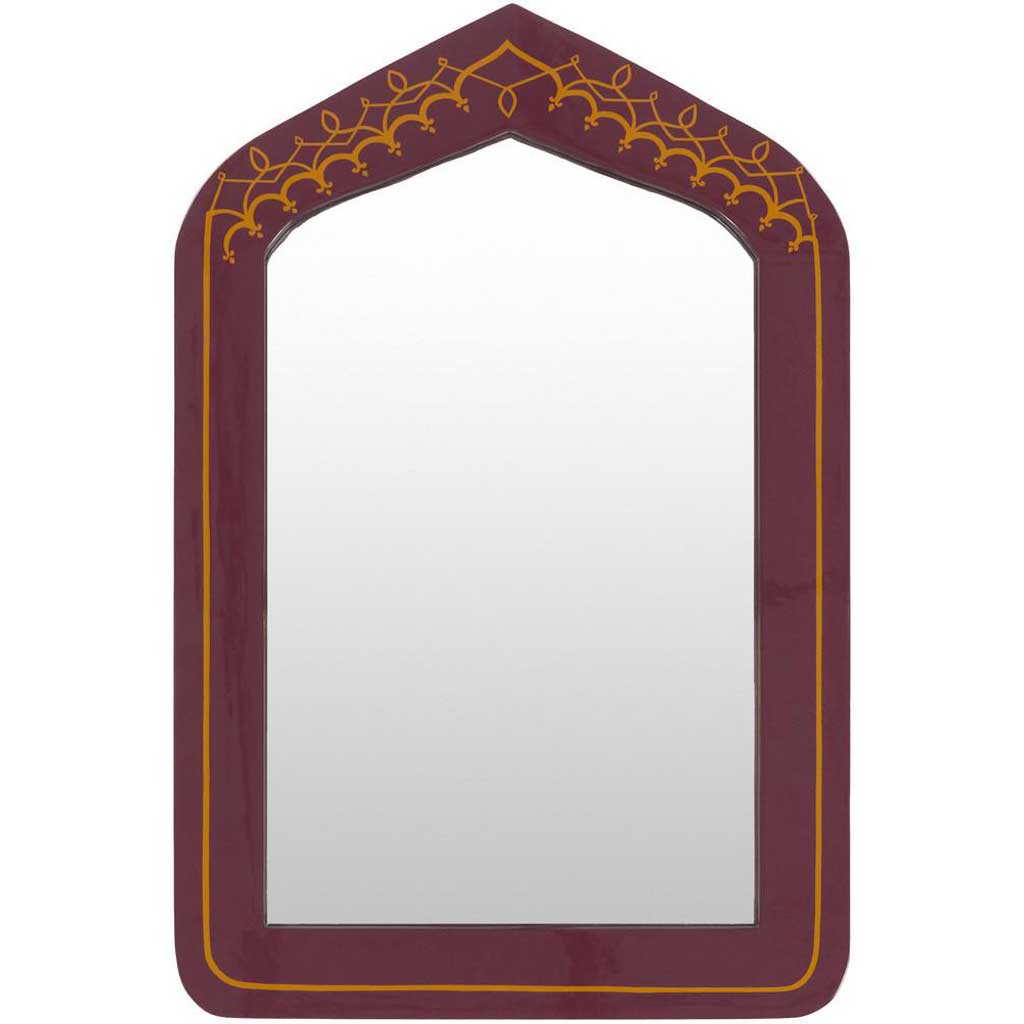 Avanti Burgandy/Gold Wall Mirror