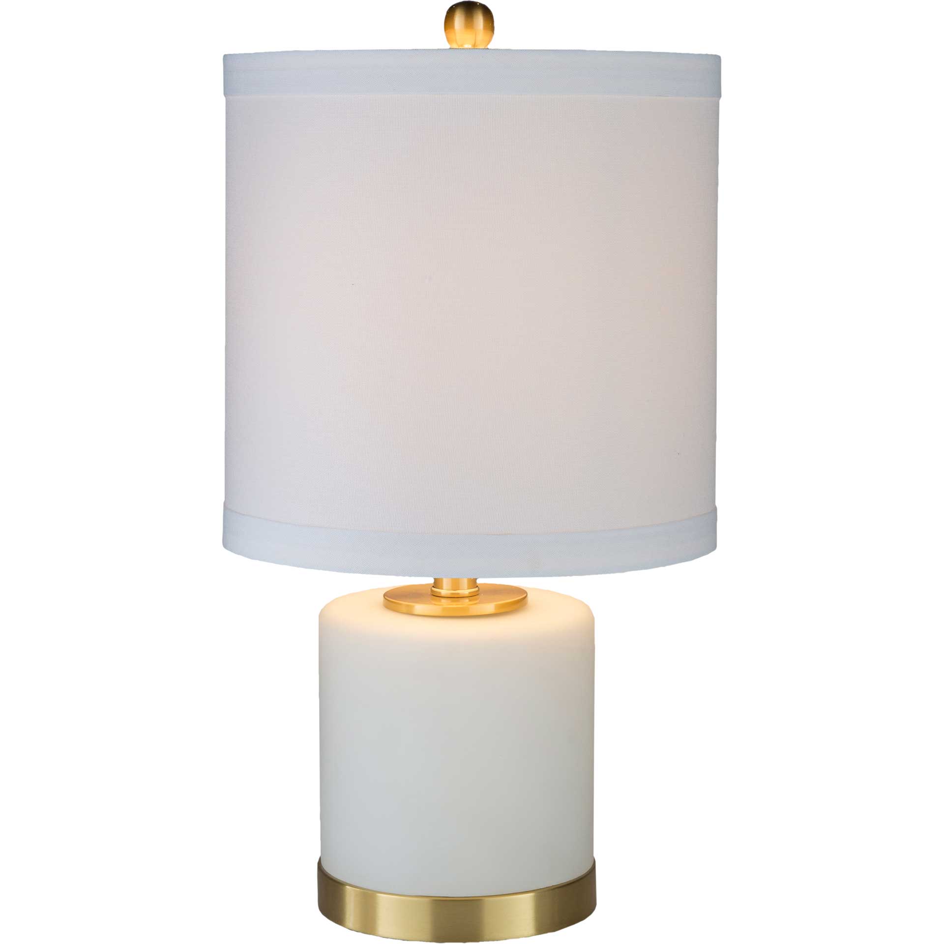 Ayaan Table Lamp White/Brass