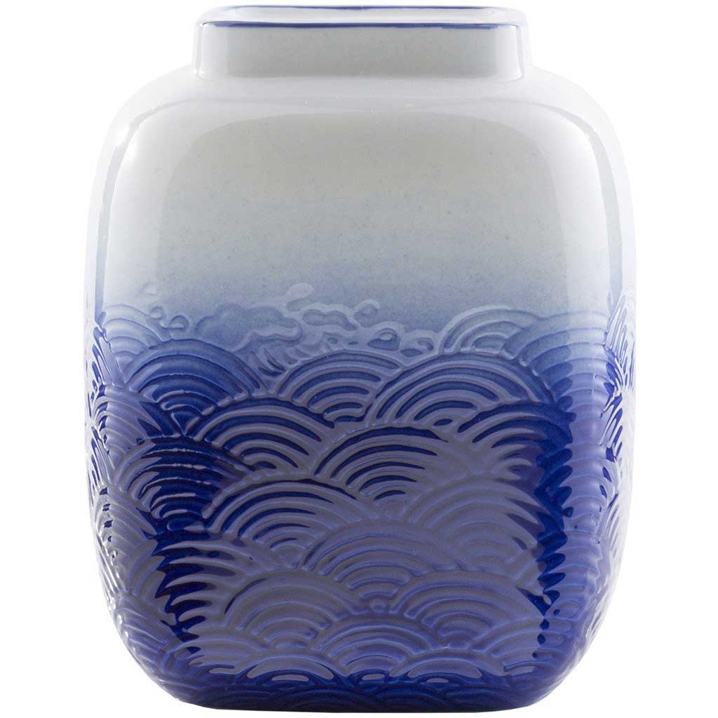 Azul Ceramic Table Vase Navy Small