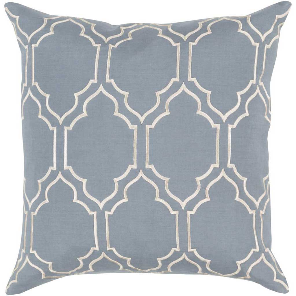 Skyline Trellis Moss/Beige Pillow