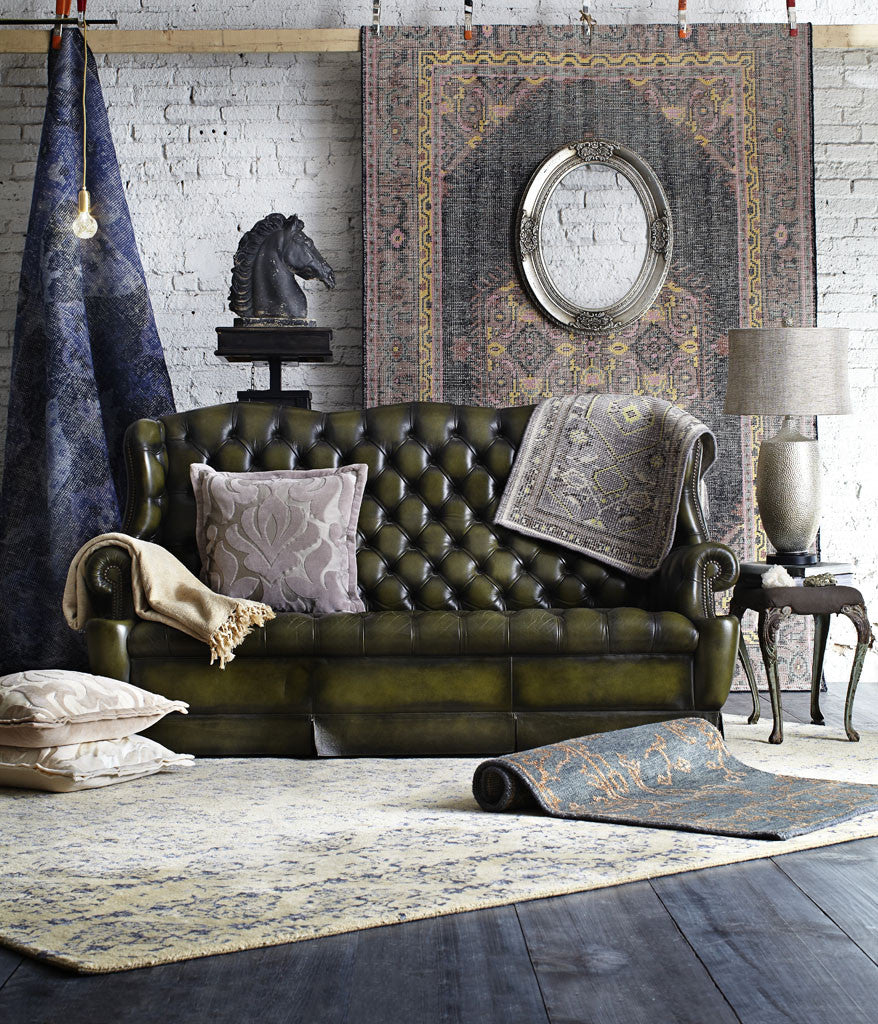 Banshee Cobalt/Beige Area Rug