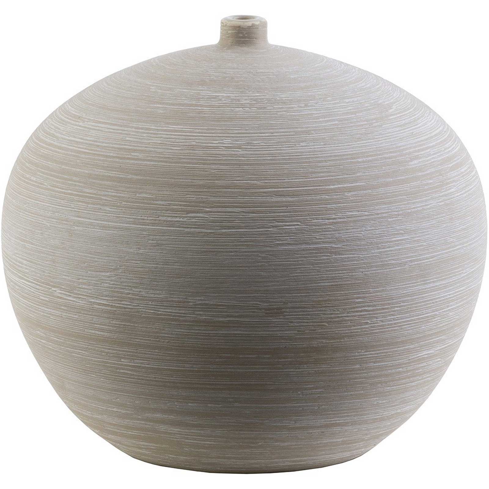 Bautista Ceramic Table Vase Gray Large