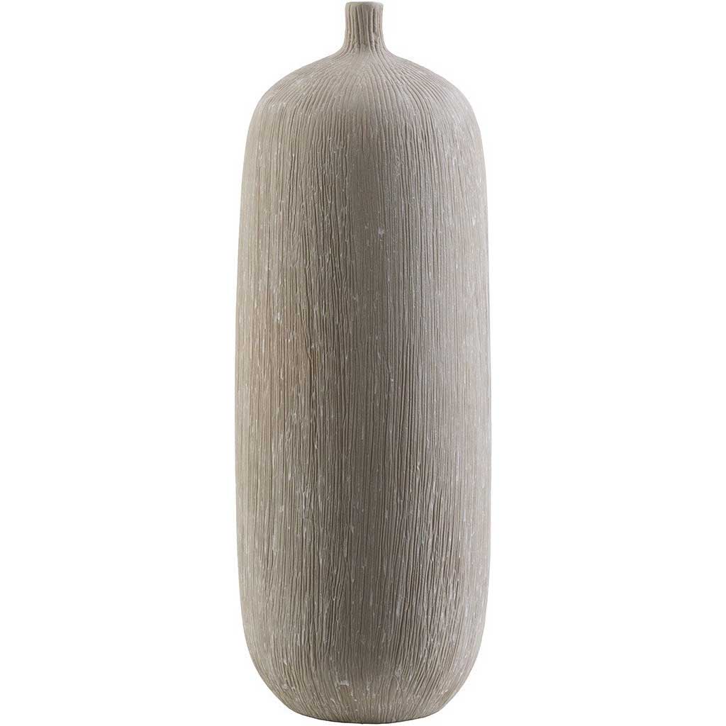 Bautista Ceramic Table Vase Gray Thin