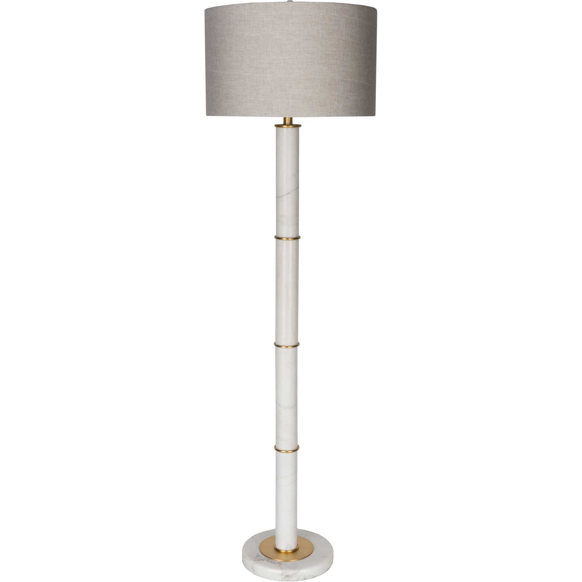 Brentley Floor Lamp Medium Gray/White/Beige