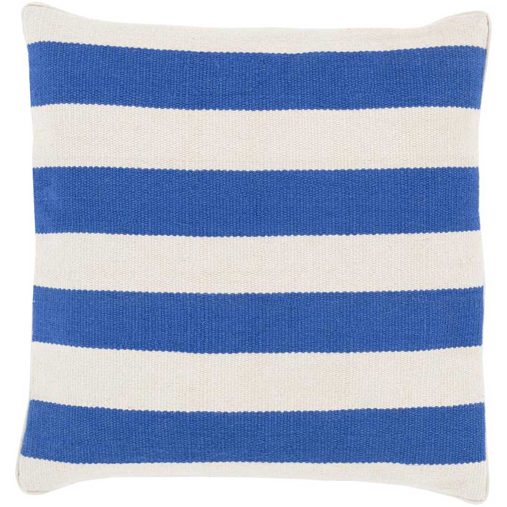 Simple in Stripe Cobalt/Light Gray Pillow
